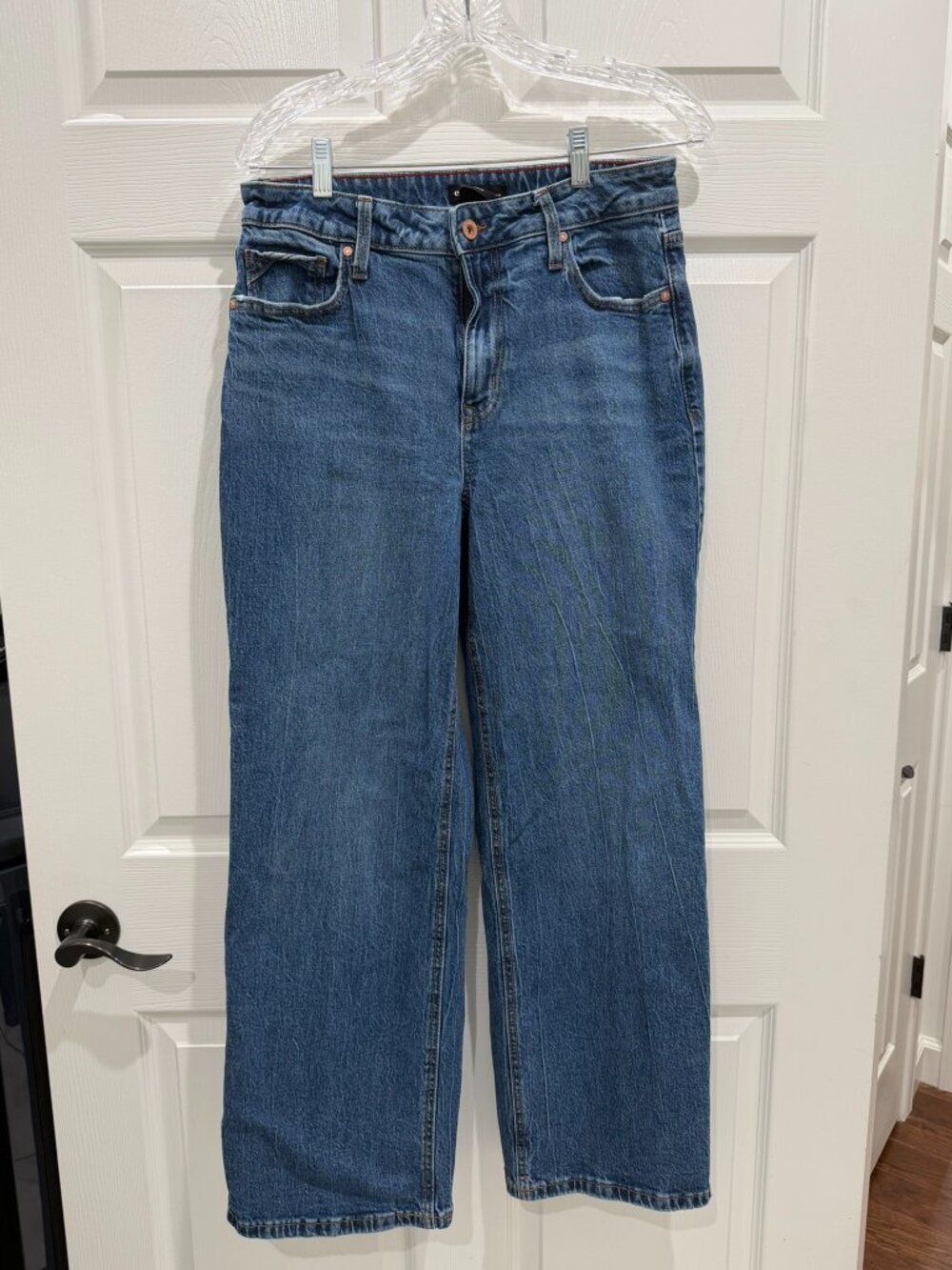 Maurices Edgely High Rise Wide Leg Jeans Size 8 Regular Medium Wash